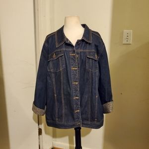 Denim Jacket, size 1X